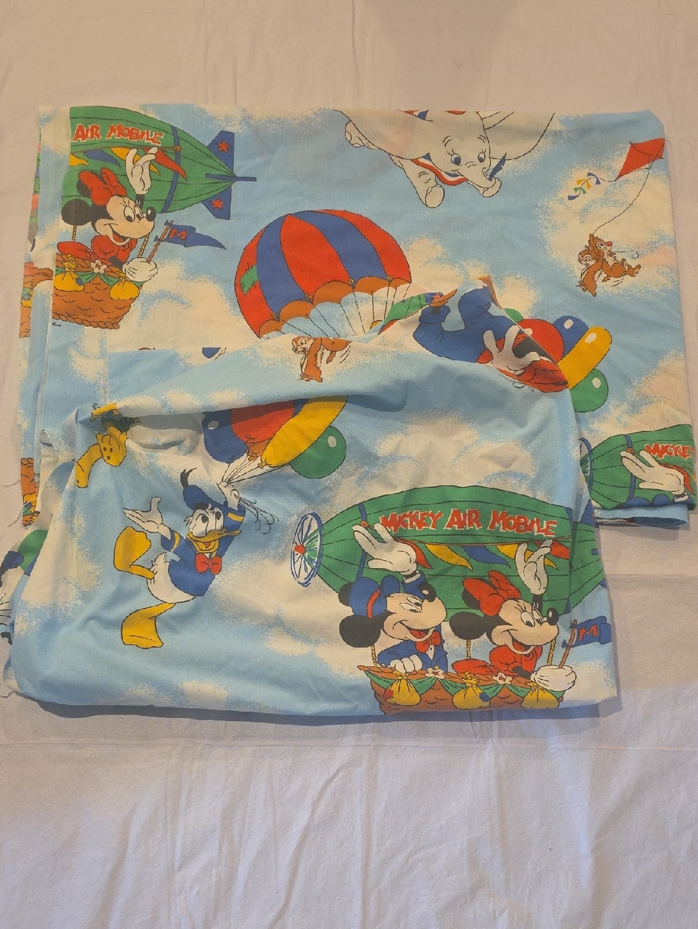 Pacific VTG Disney Mickey and Friends Twin Fitted and Flat Sheet Set